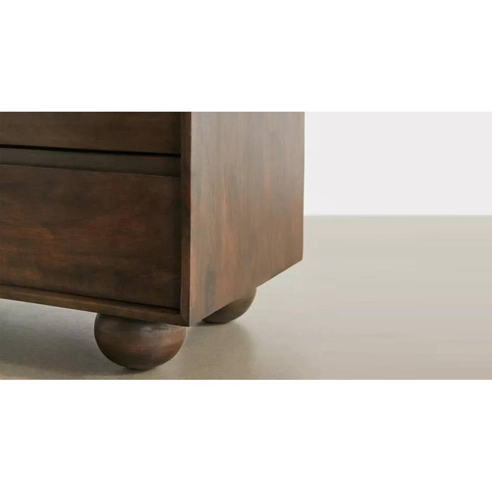 Mahe Mango Wood Chest Of Drawers In Provincial Teak Finish