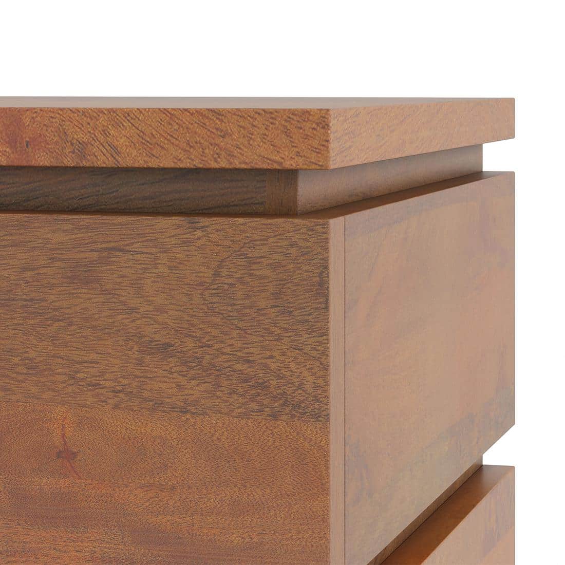Vector Solid Wood TV Unit in Amber Walnut Finish