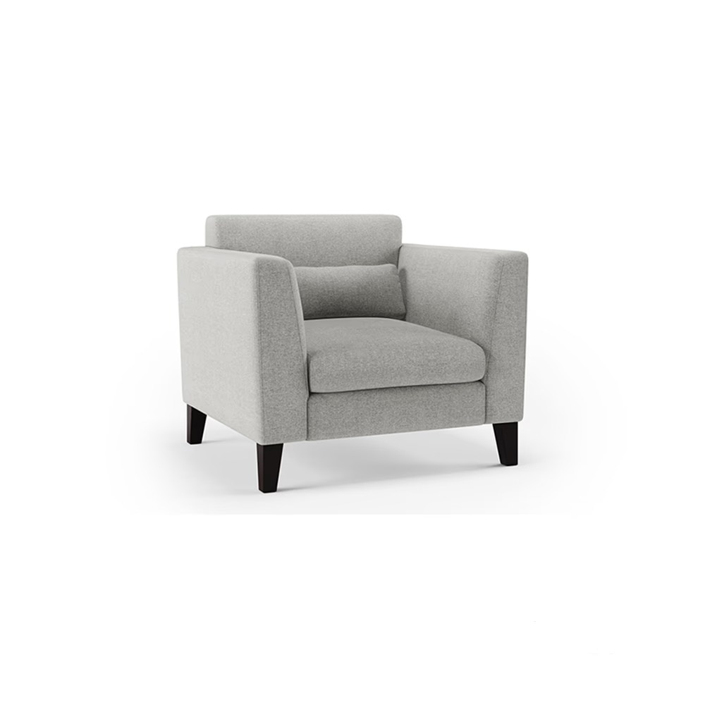 Lewis Sofa (Colour : Vapour Grey, Cushion : Soft, Seater : 3+1+1)