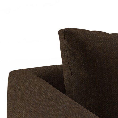 Florence Premium 1 Seater Fabric Sofa in Dark Earth Colour