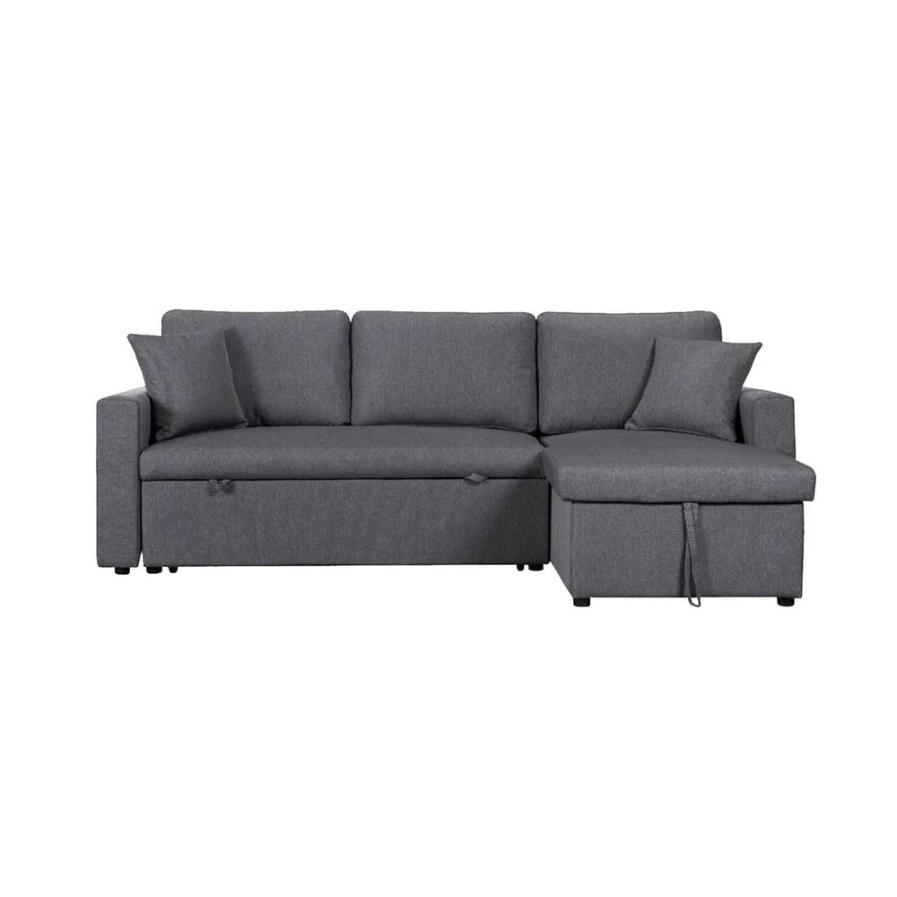 Doozy 3 Sofa cum Bed with Storage in Grey Colour