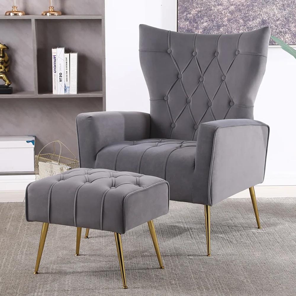 Danney Accent Chair With Ottoman