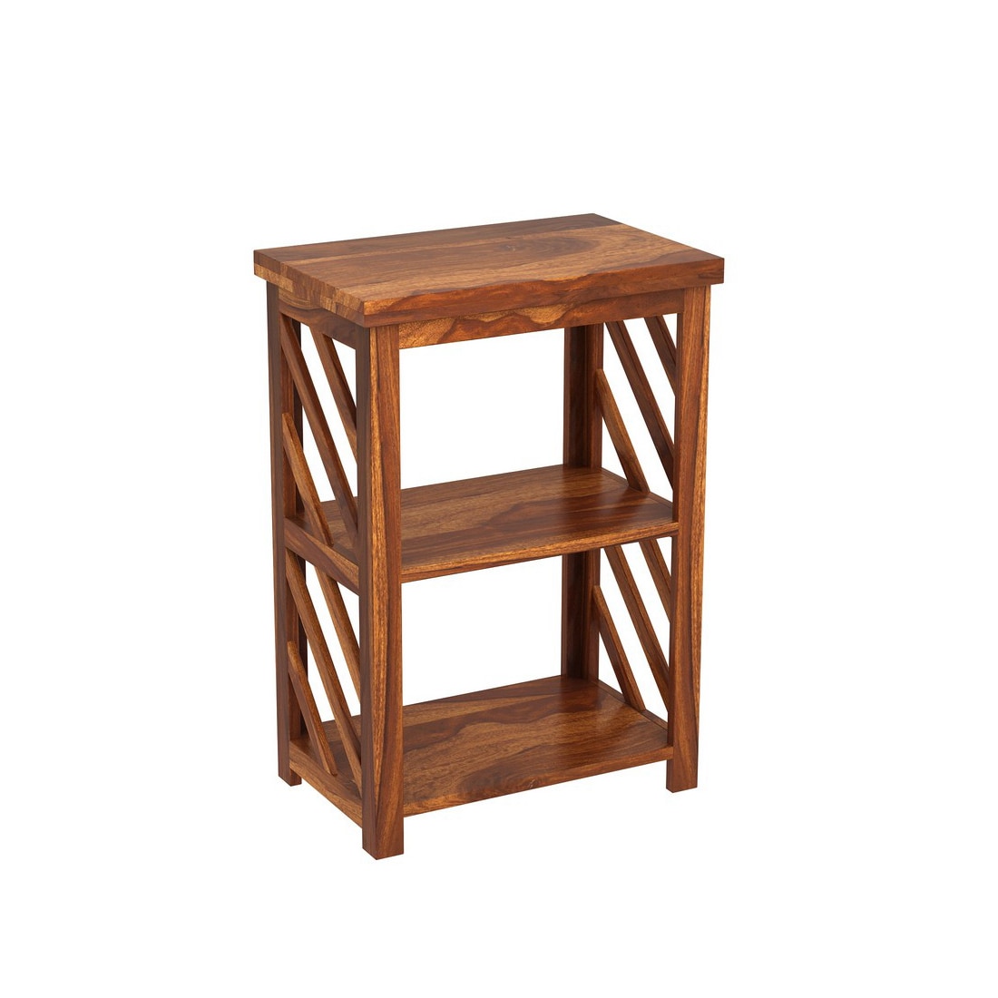 Lala XL Solid Wood Bookshelf in Honey Oak Finish