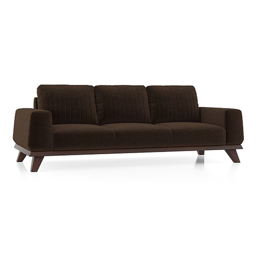 Granada Sofa Set (Colour : Dark Earth Brown , Seater : 3+1+1)
