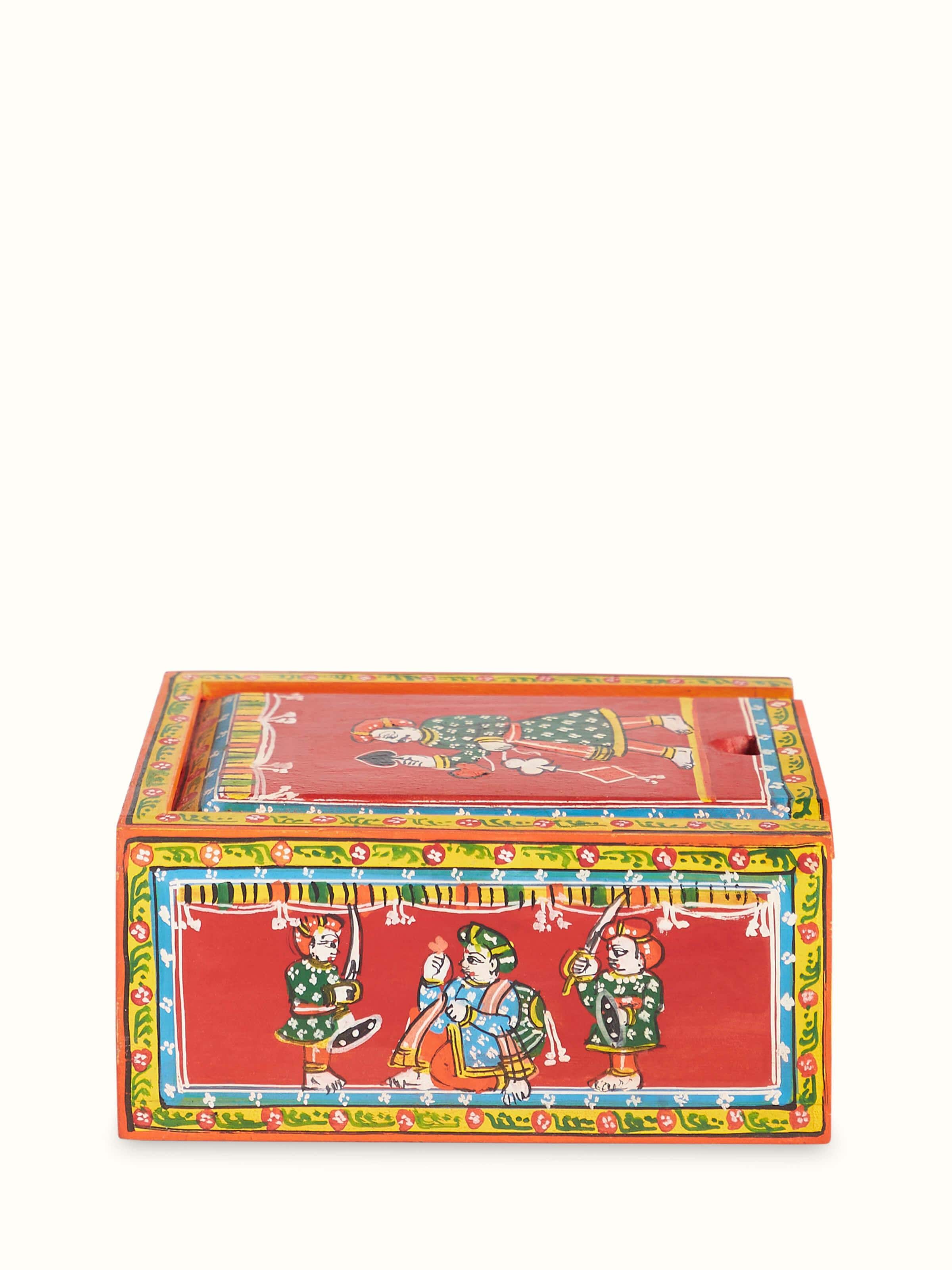 Detailed view of Ganjifa paper cards (54pcs) highlighting their artistic patterns and craftsmanship