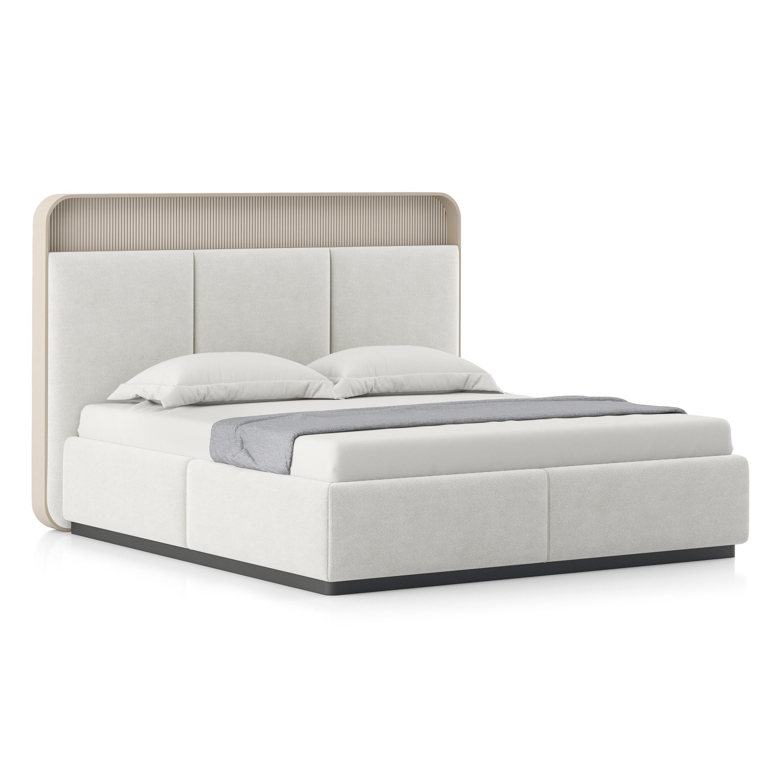 Valeria Upholstered King Bed With Hydraulic Storage