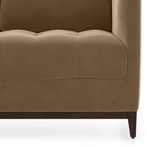 Florence Luxe 2 Seater Fabric Sofa in Fawn Velvet Colour