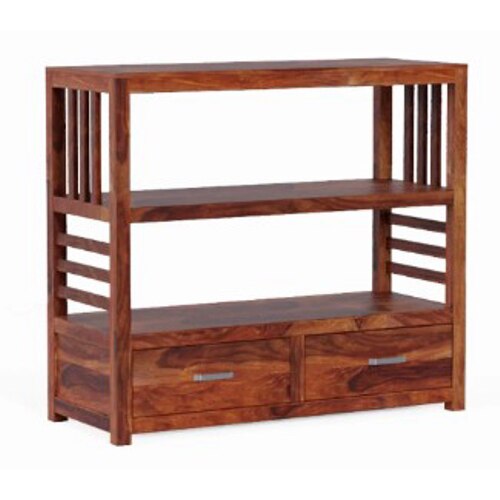 Haven Solid Wood Storage Cabinet in Teak Finish