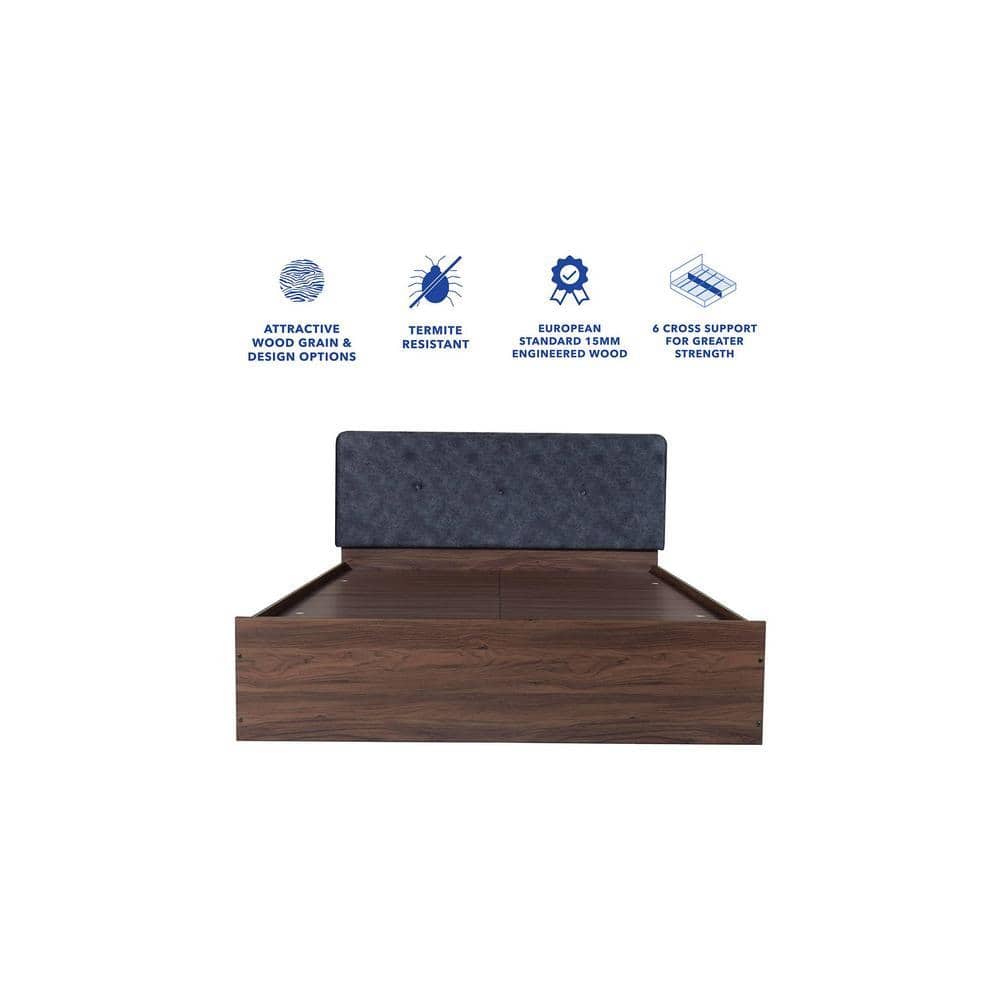 Japa Bed With Premium Leatherette Fabric And Box Storage Queen Bed