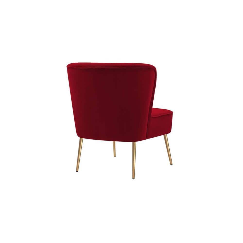 Ruba Accent Chair in Maroon Colour