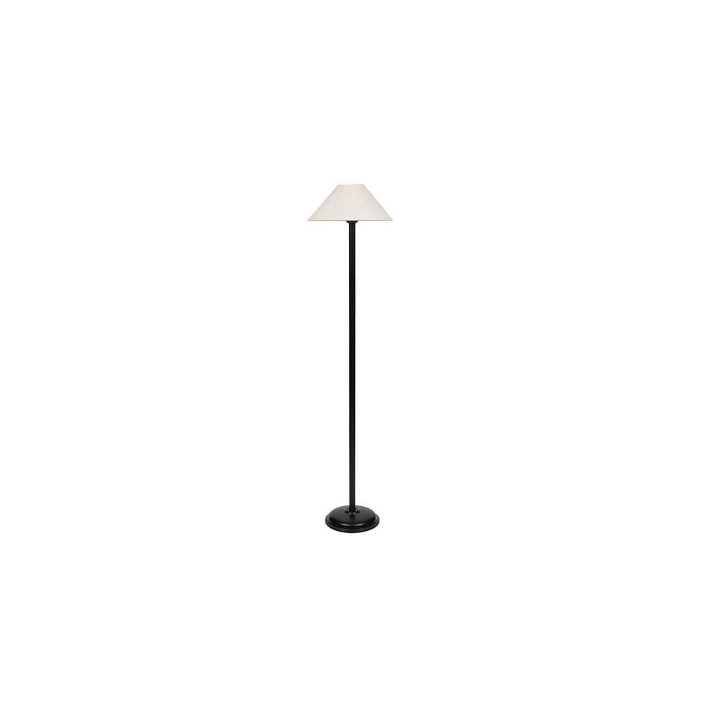 Gordon Black Cotton Shade Floor Lamp
