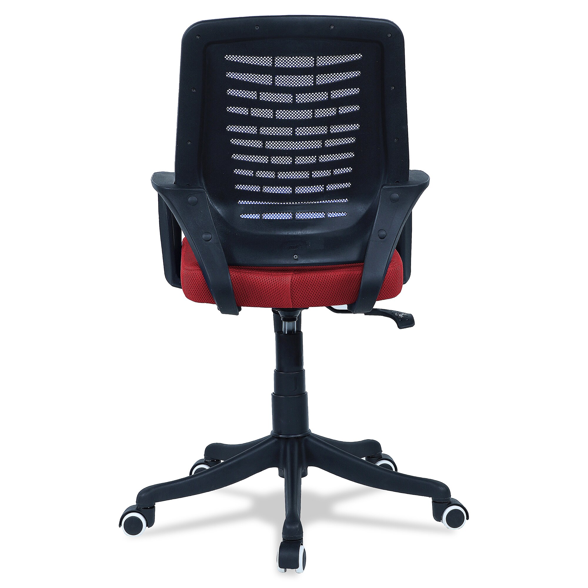 Diicea Mid Back Ergonomic Chair in Red Colour
