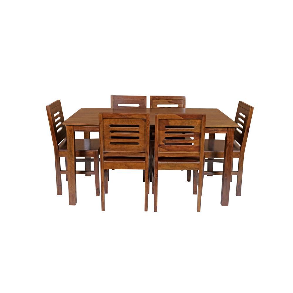 creative solid wood  6 seater Dining table in  Provincial Teak
