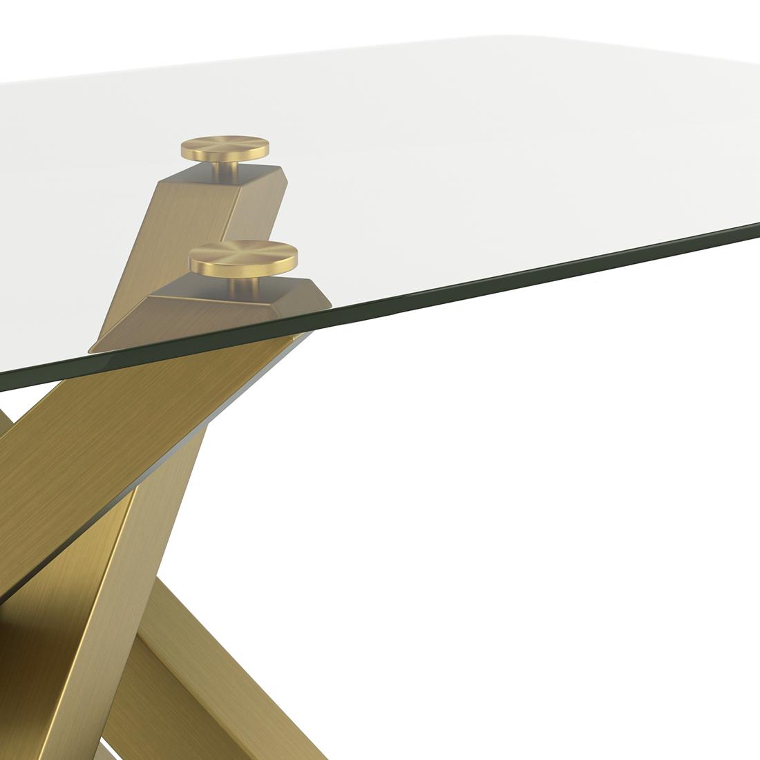 Zaida 6 Seater Glass Dining Table