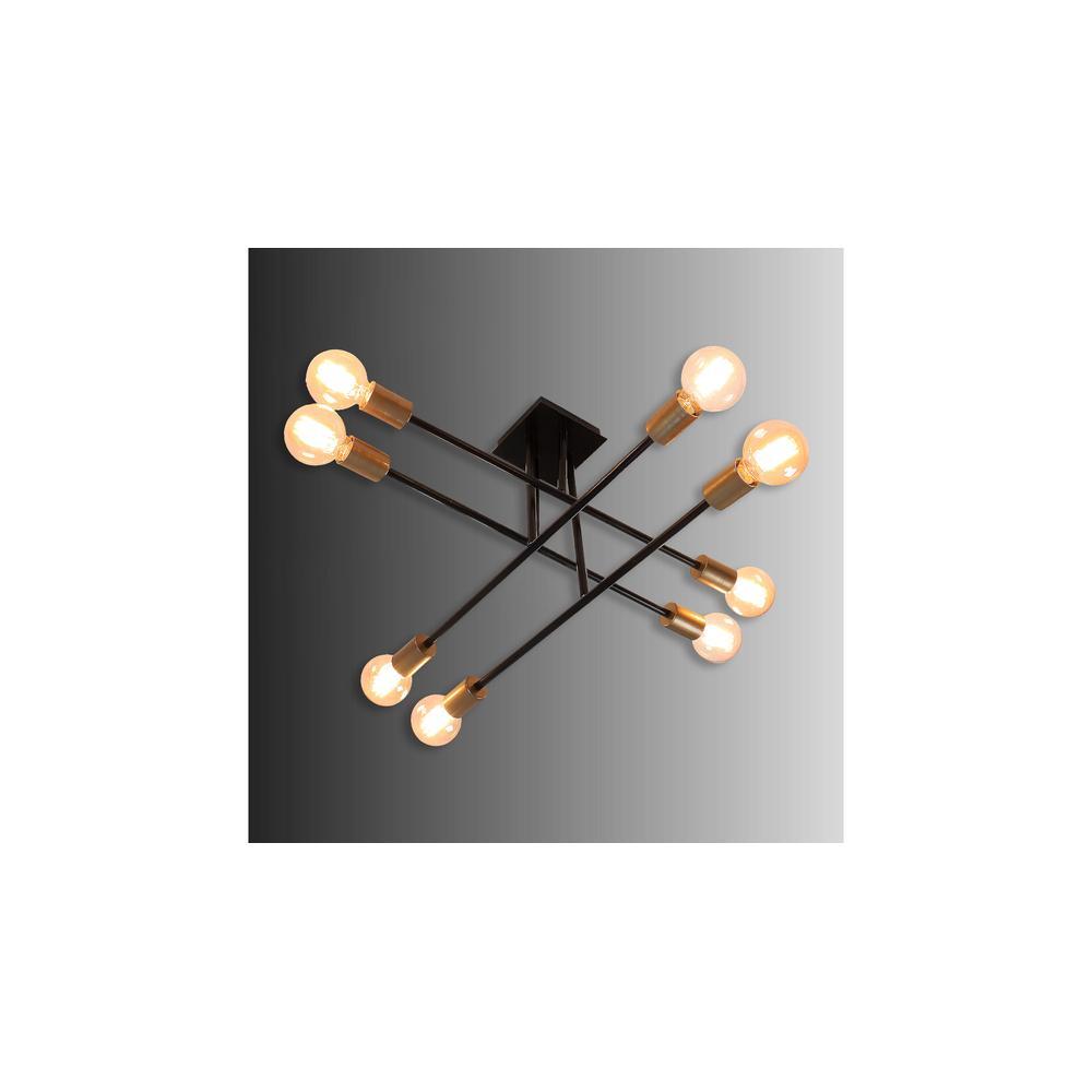Eight Head Sputnik Black Mordern Chandelier
