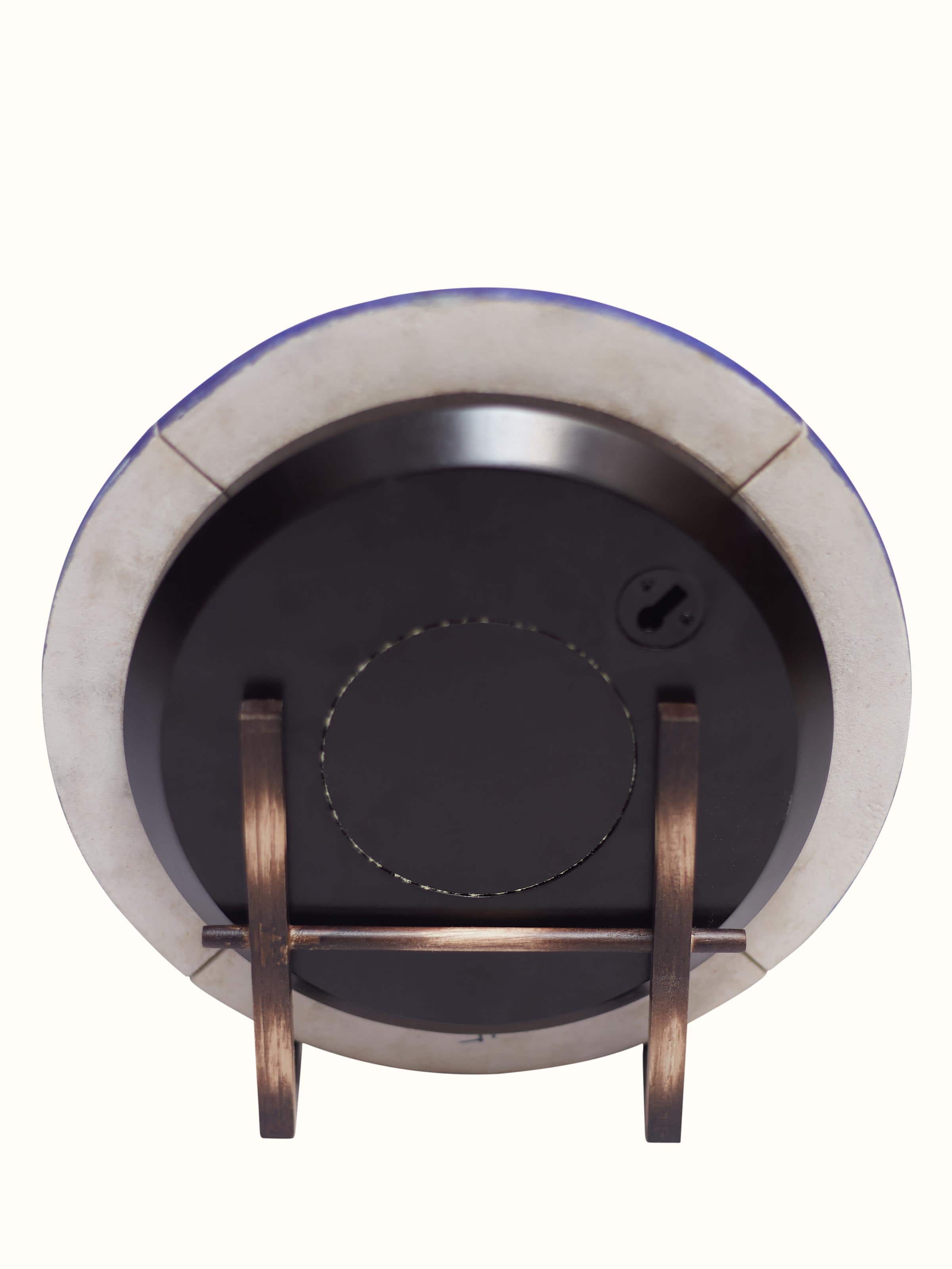 Blue Pottery Ceramic Wall Clock