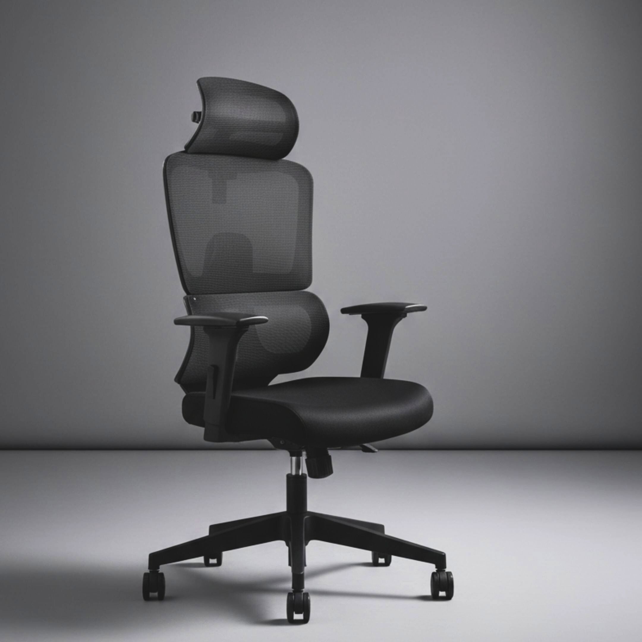 Imperia Ergonomic Study Chair in Black Colour - Kepler Brooks