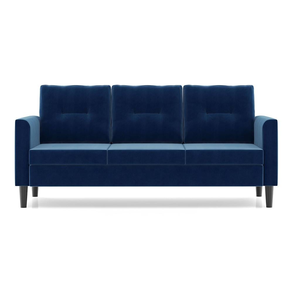 Winston 3 Seater Fabric Sofa (Marine Blue)