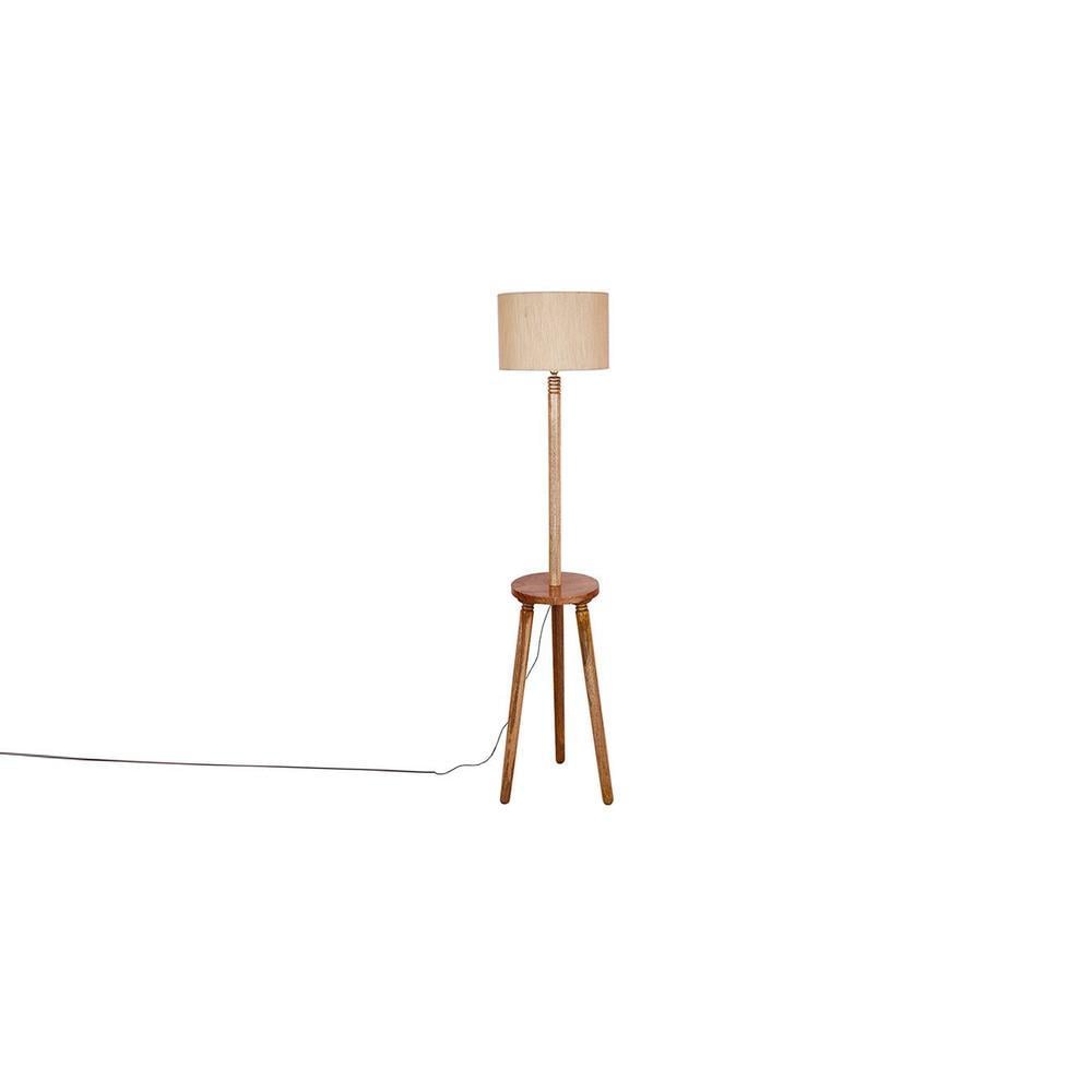 Gwyneth White Cotton Shade Floor Lamp