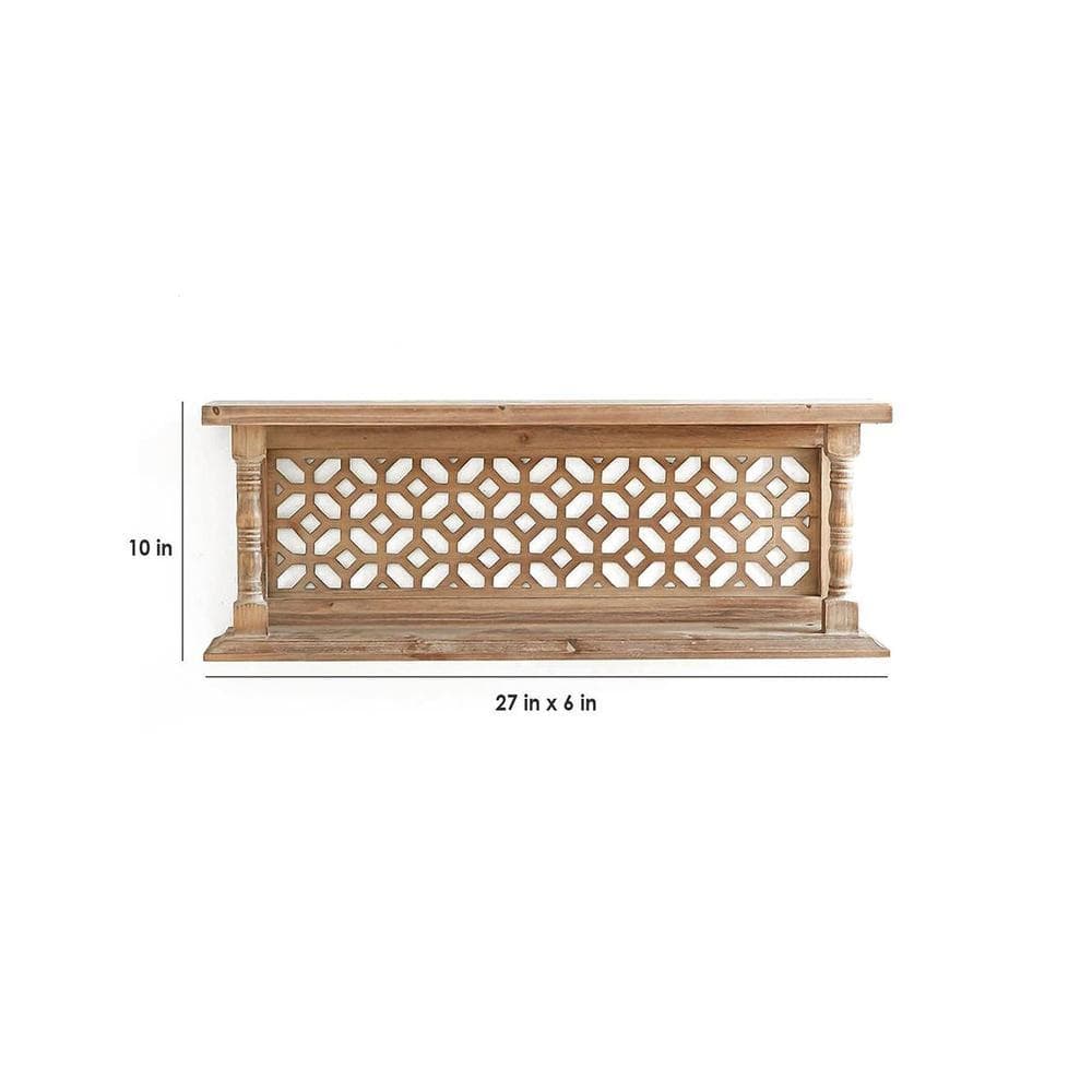 WOODENMOOD Rectangular Wall Rack