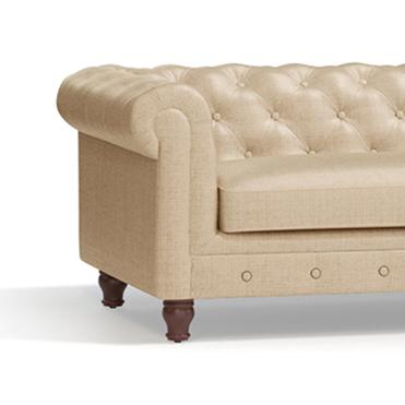 Winchester Essential 4 Seater Fabric Sofa in Pearl Colour