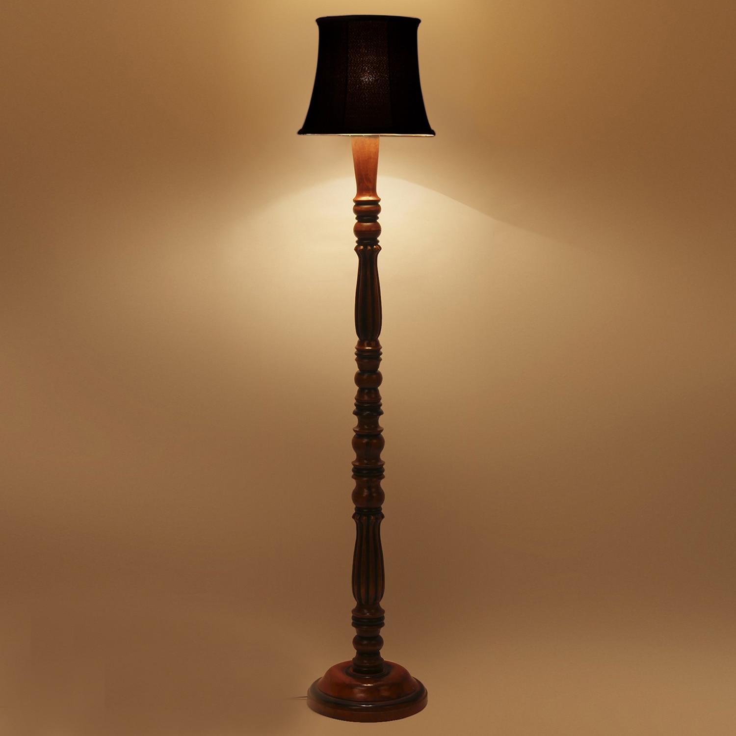 Devansh Wooden Floor Lamp