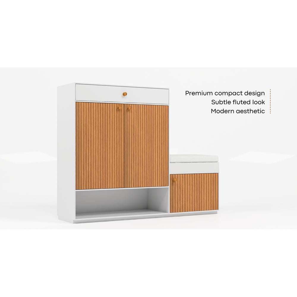 Step-Seat duo Space Saving Shoe Rack