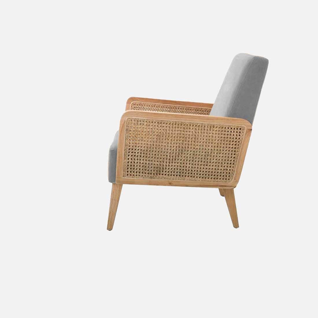 Evant Ratan Accent Chair in Grey Colour