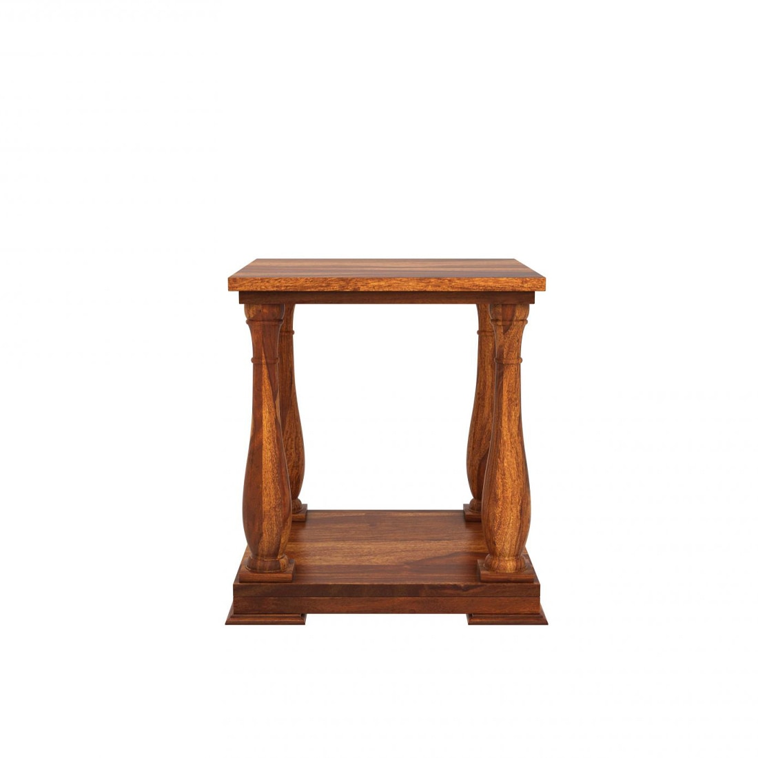 Mundra Solid Wood Bedside Table in Honey Finish