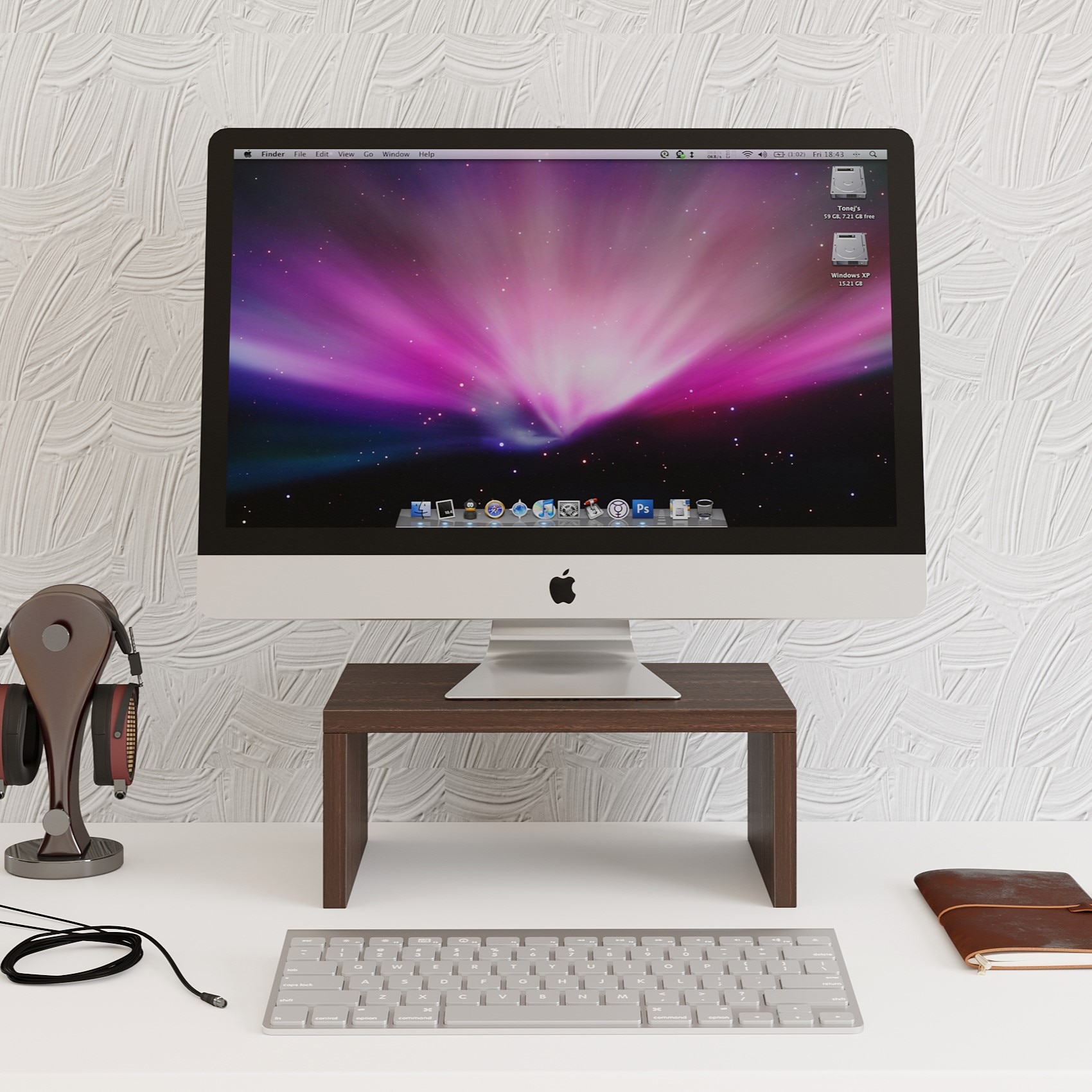 Wudville Bluewud Norel Monitor/Computer/PC/Screen Riser Stand for Home & Office (Wenge)