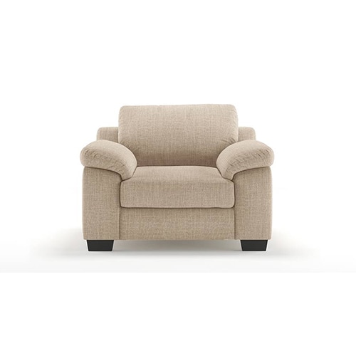 Esquel Essential 1 Seater Fabric Sofa in Pearl Colour - Urban Ladder