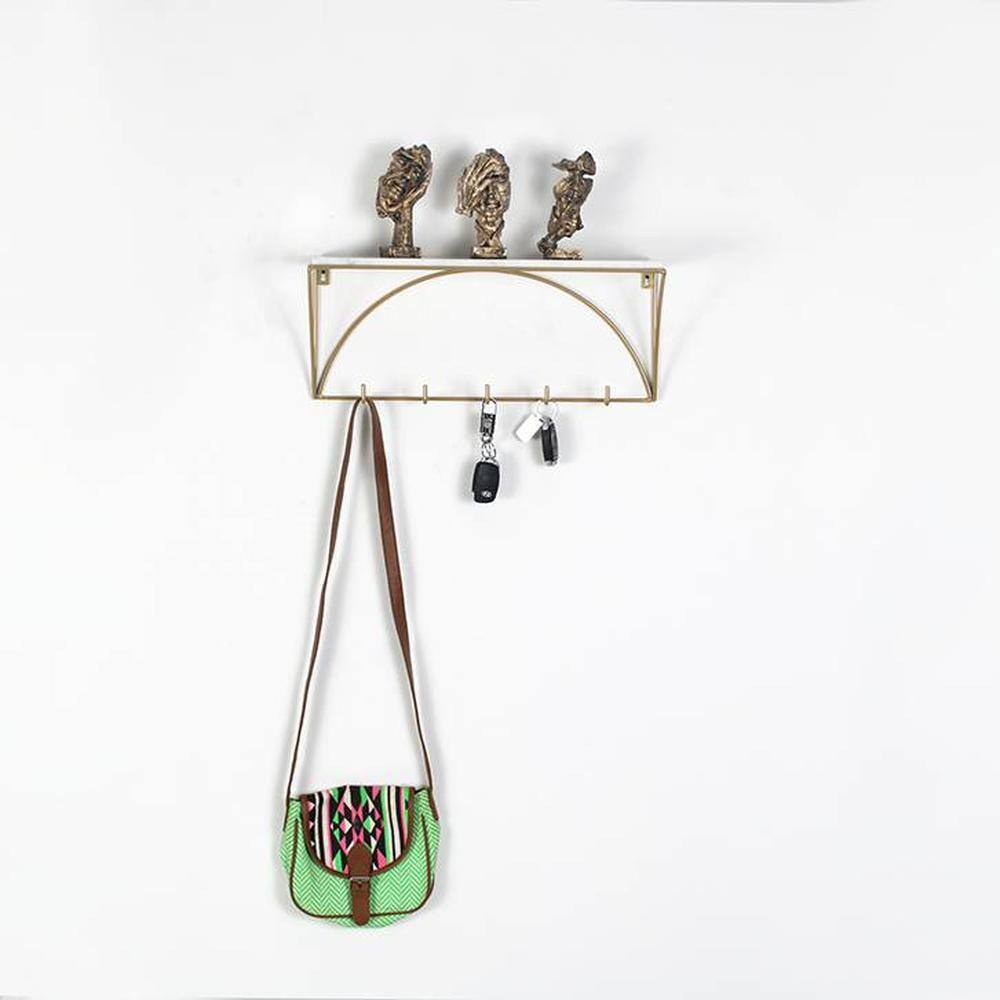 Claymint metal wall shelf
