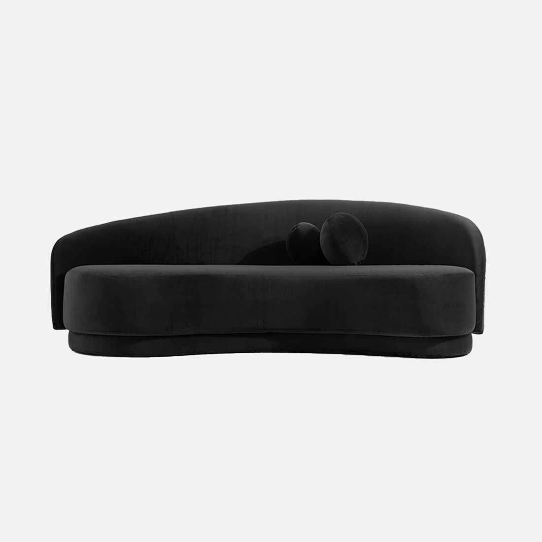 Tarron Fabric Sofa (Black)