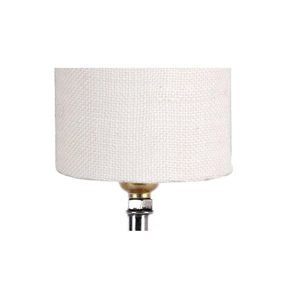 Adalyn Wood Table lamp with White Jute Shade