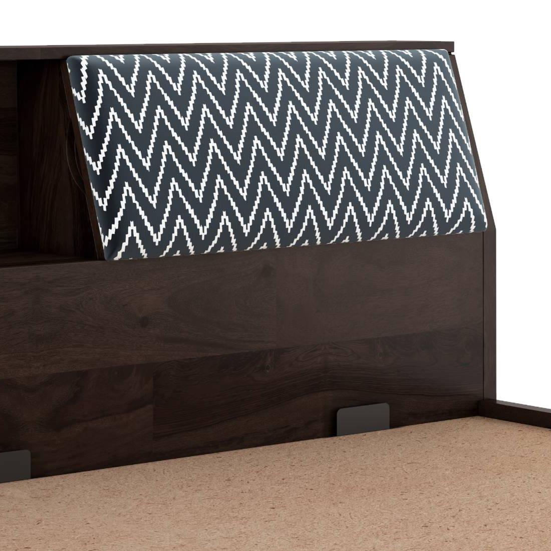 Jennings King Size Hydraulic Storage Bed in American Walnut