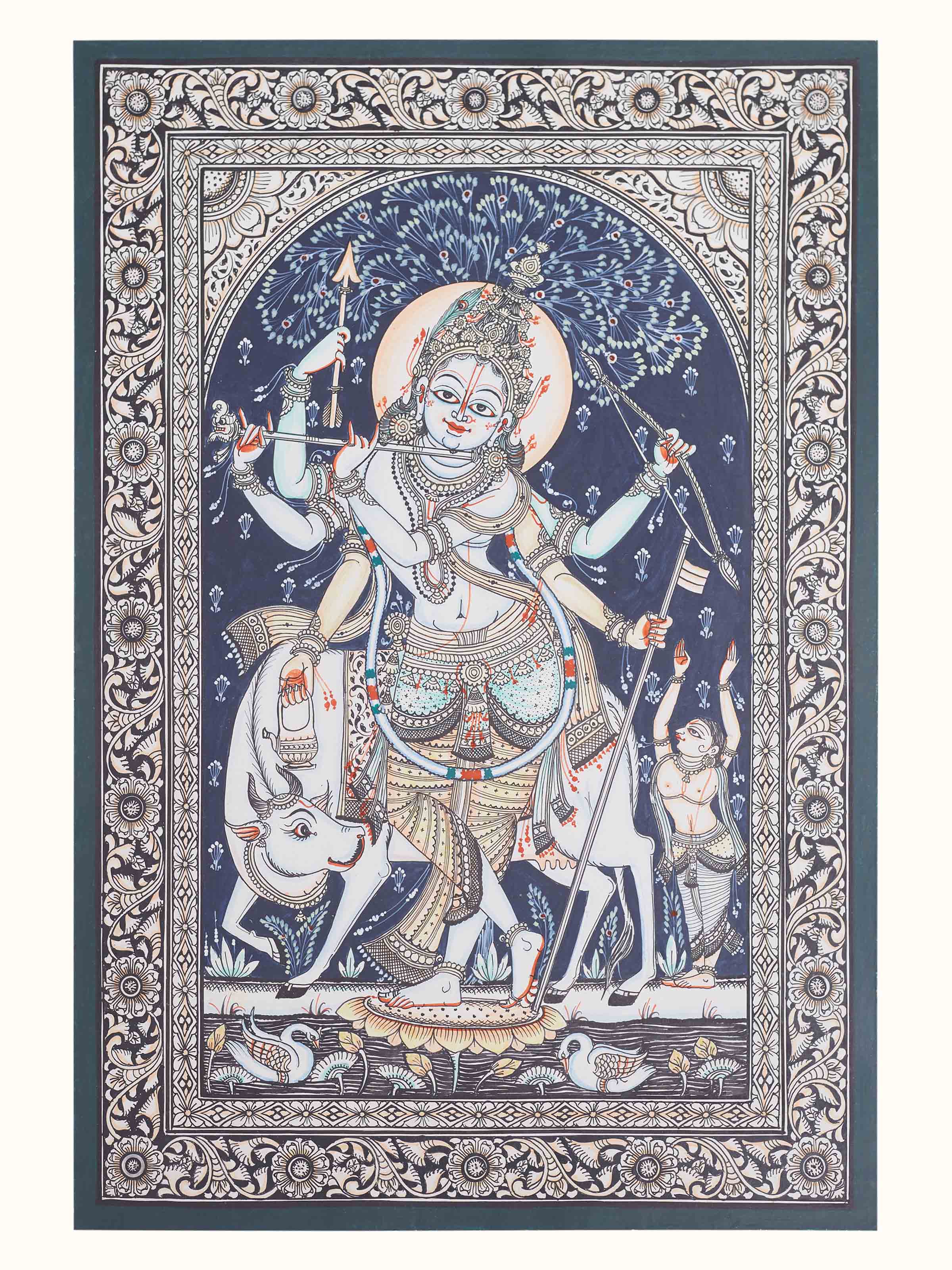 Krishna Odisha Patachitra Painting