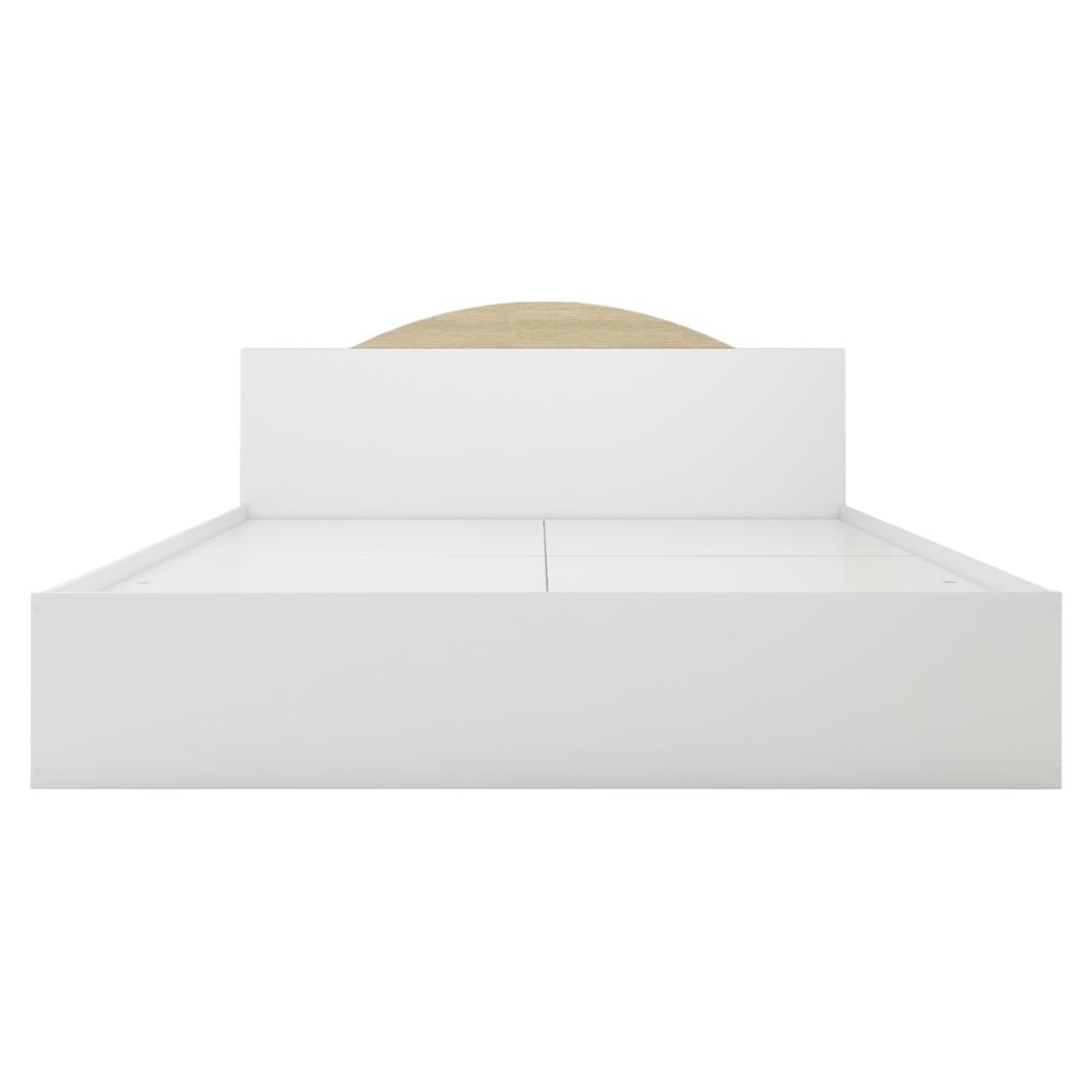 Arisa Engineered Wood King Size Bed In White Finish