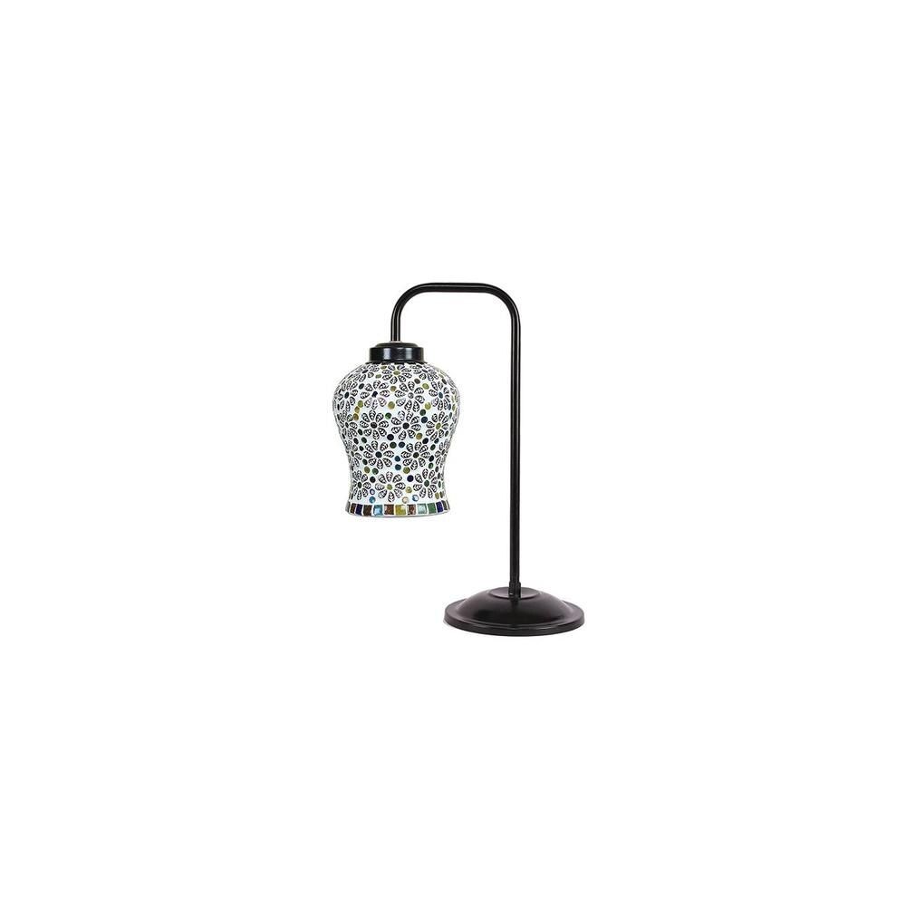 Elsie Multi color Mosaic Glass Iron Table Lamp