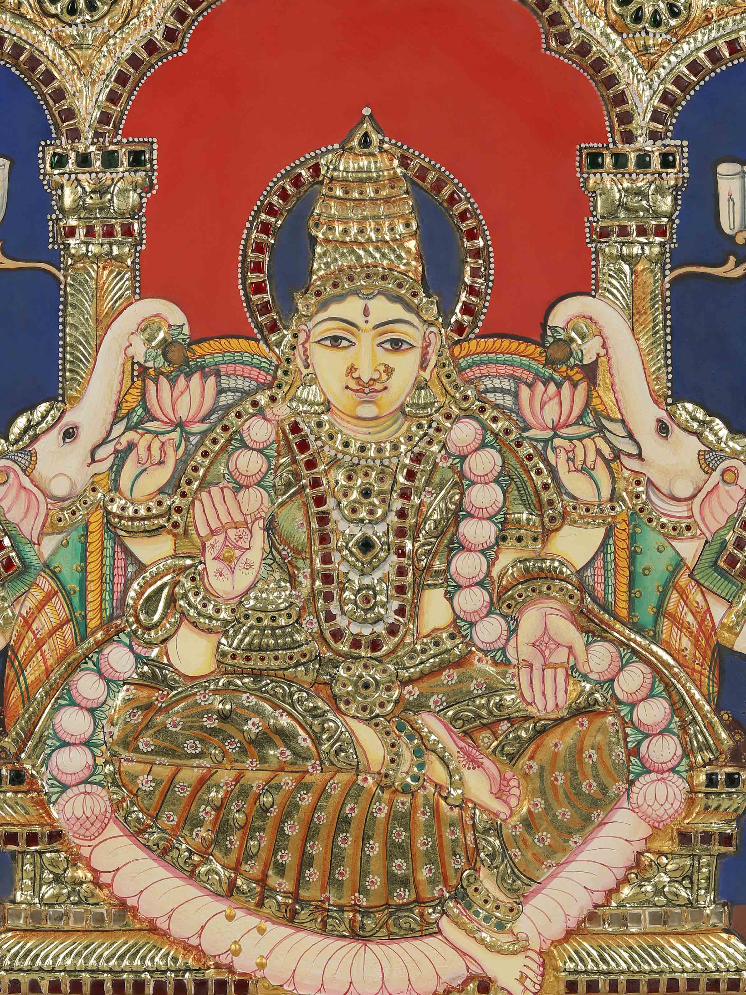 Goddess Lakshmi Thanjavur Painting
