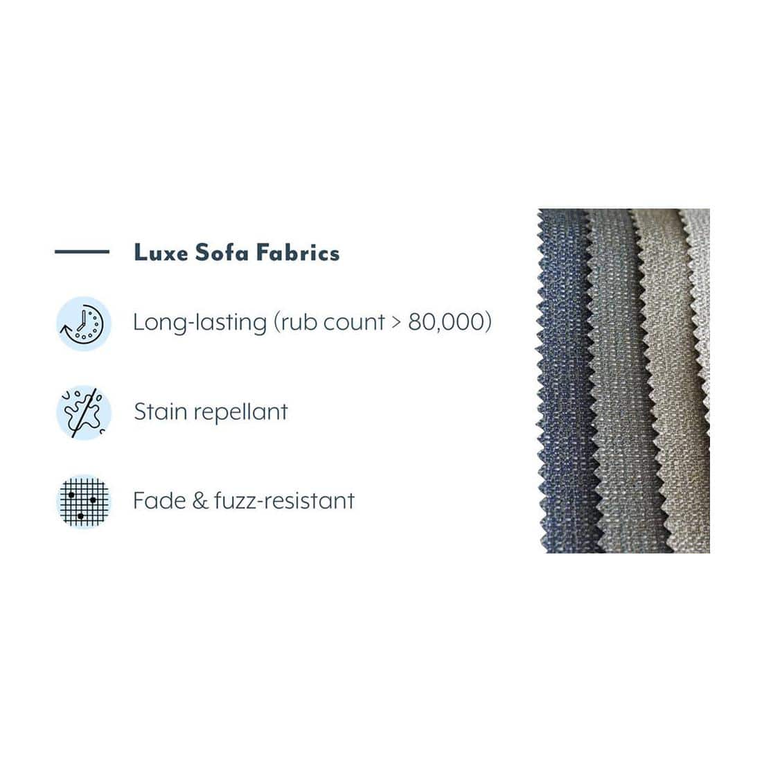 Apollo 3 Seater Fabric Sofa in Sandshell Beige Colour