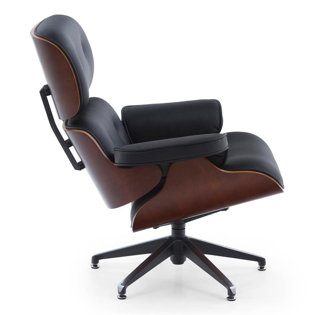 1956 Lounge Chair in Leatherette Black Colour