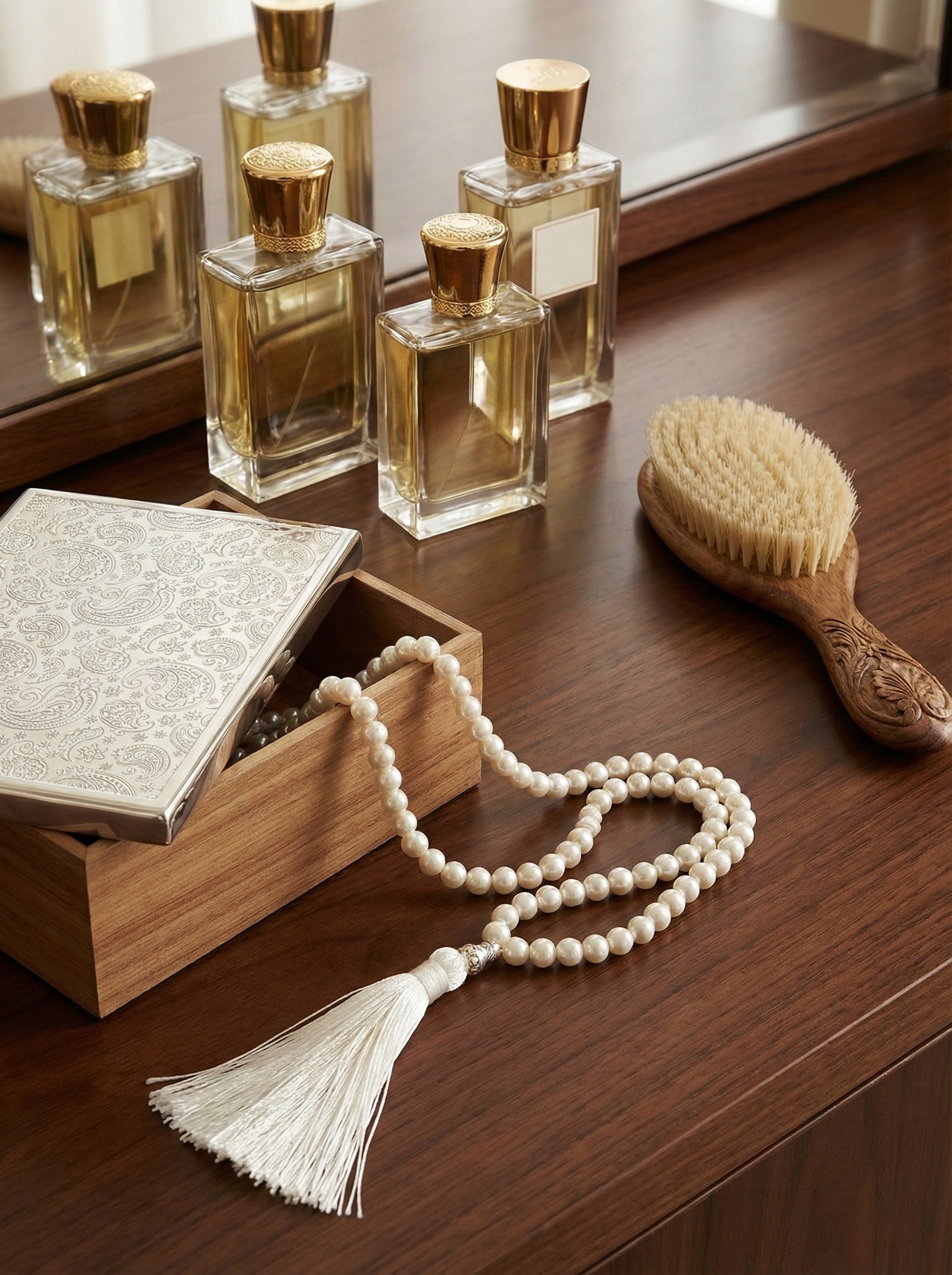 Silver-plated Paisley Rectangular Box