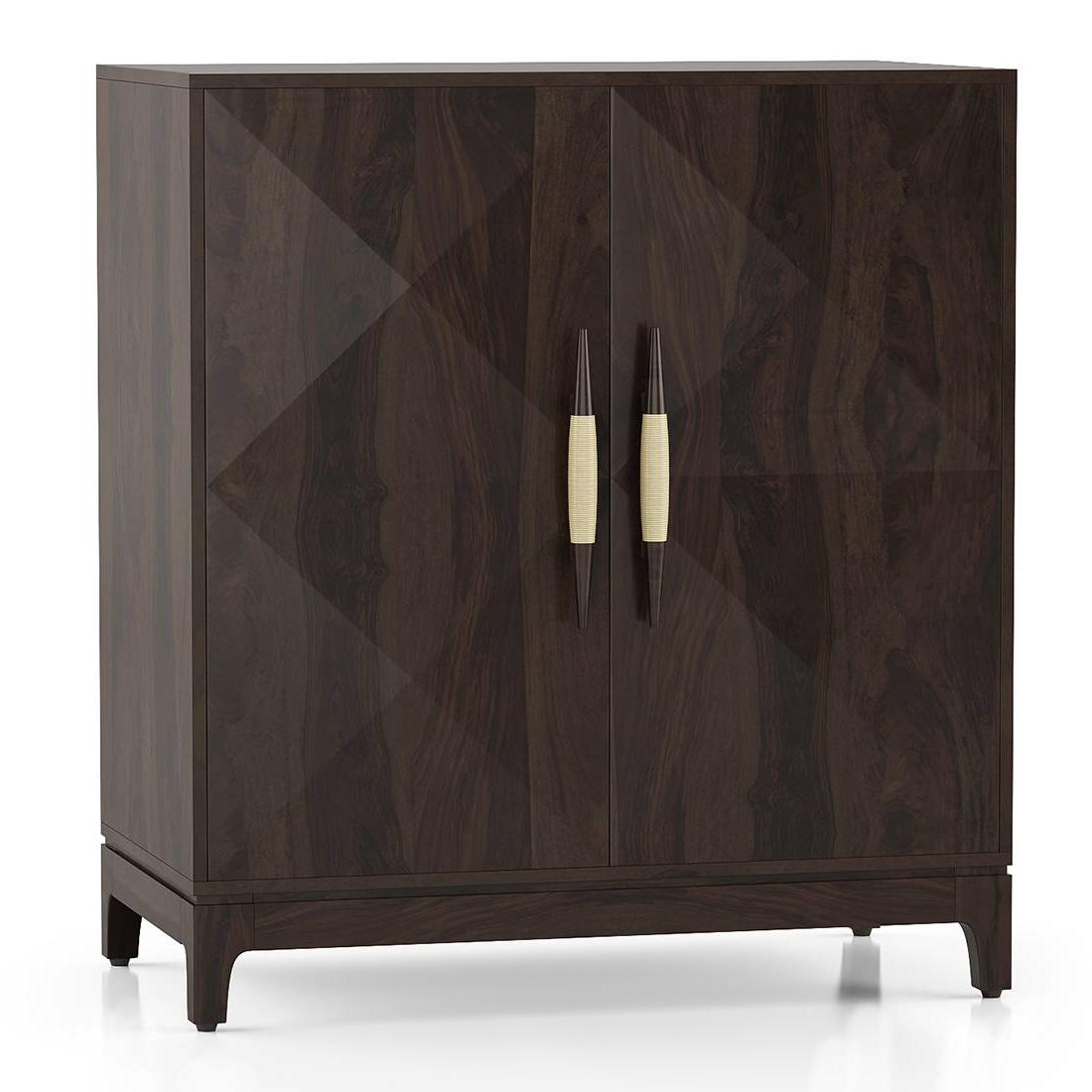 Satori Solid Wood Bar Cabinet in Semi Gloss Finish