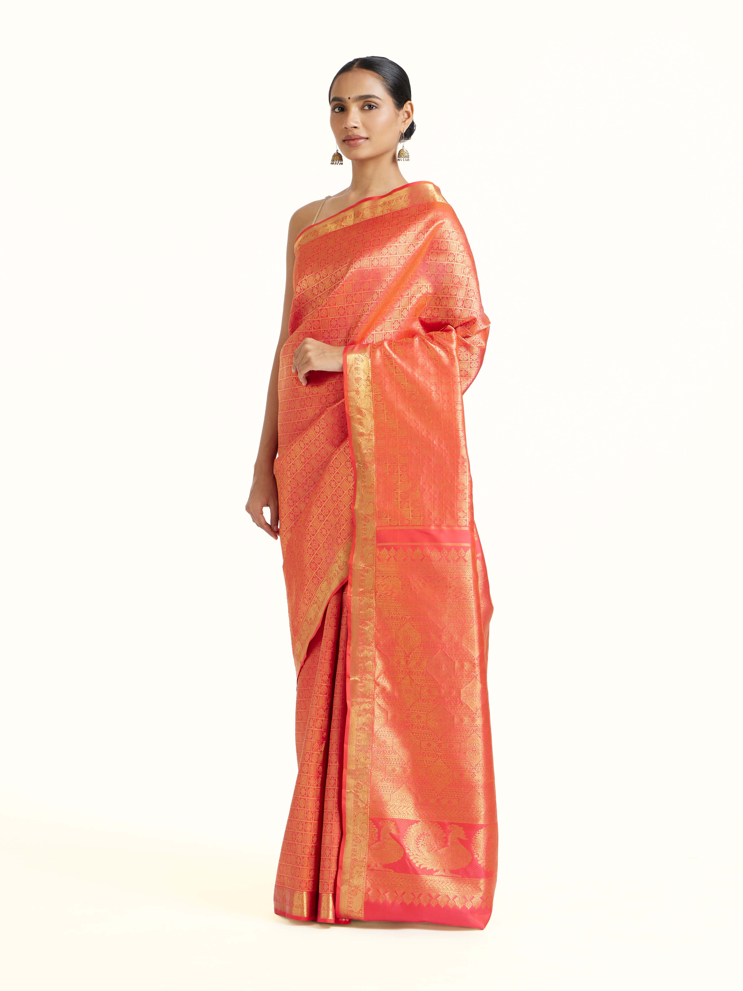 Red Kancheepuram Zari Silk Saree