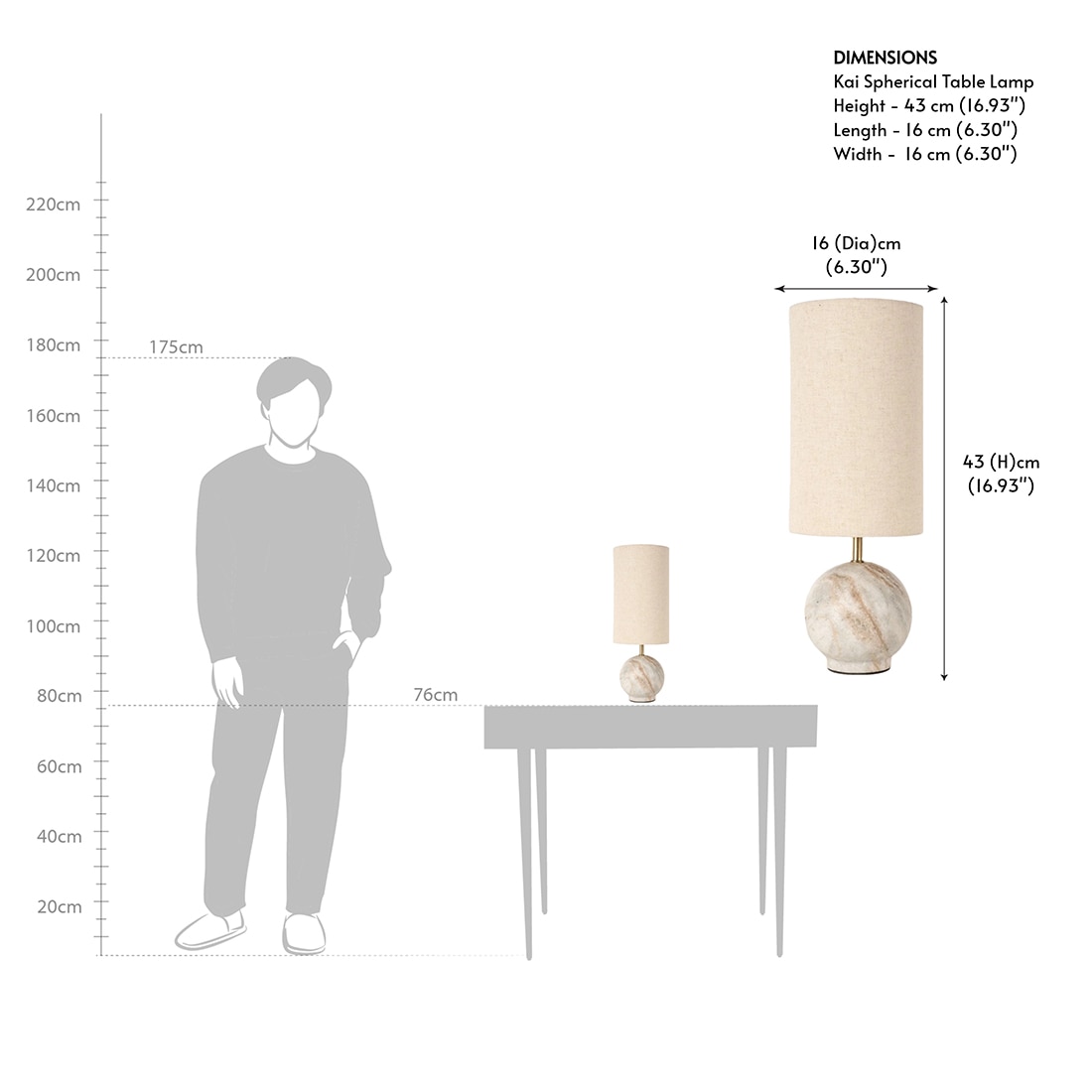 Kai Spherical Handcrafted Table Lamp