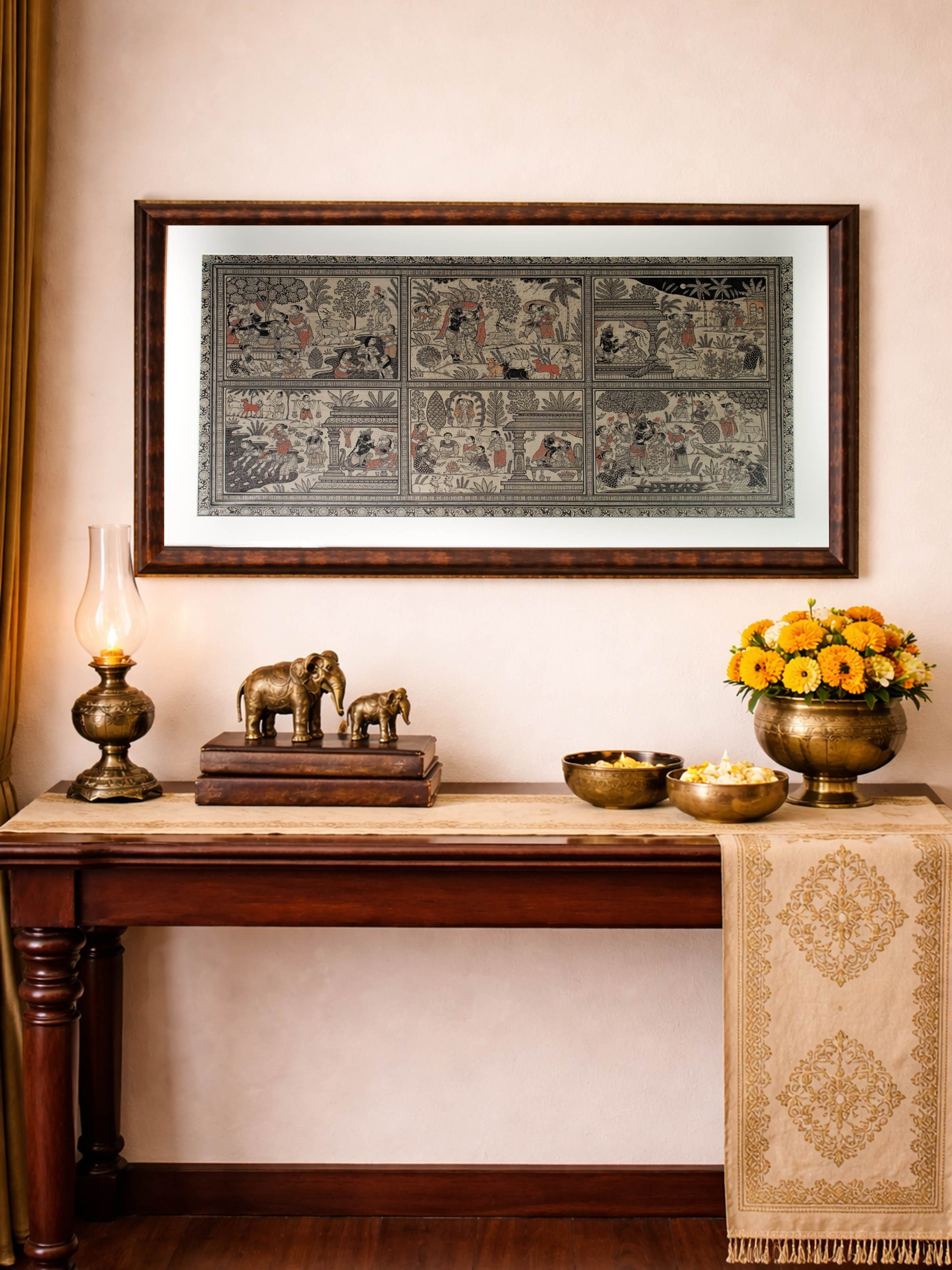 Six Seasons Patachitra Painting