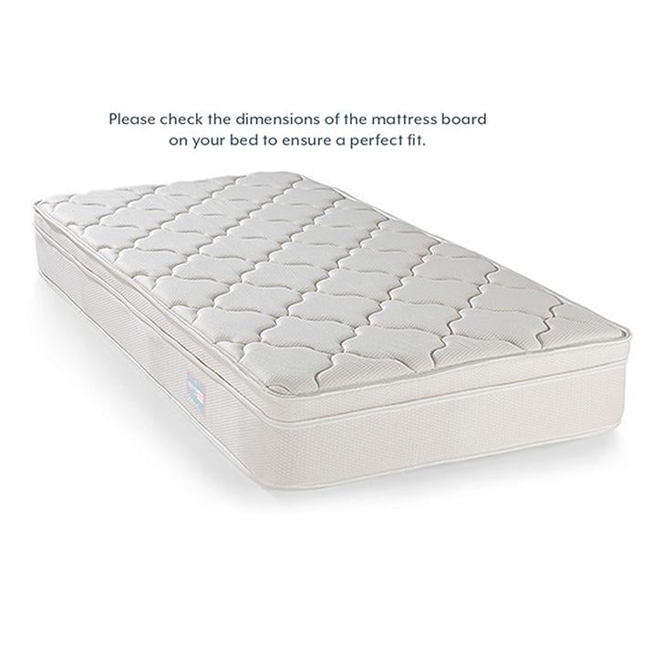 Cloud Pocket Spring Queen Size Mattress with Memory Foam Eurotop (Mattress Thickness : 8 Inches, Mattress Dimensions : 78 x 60 in)