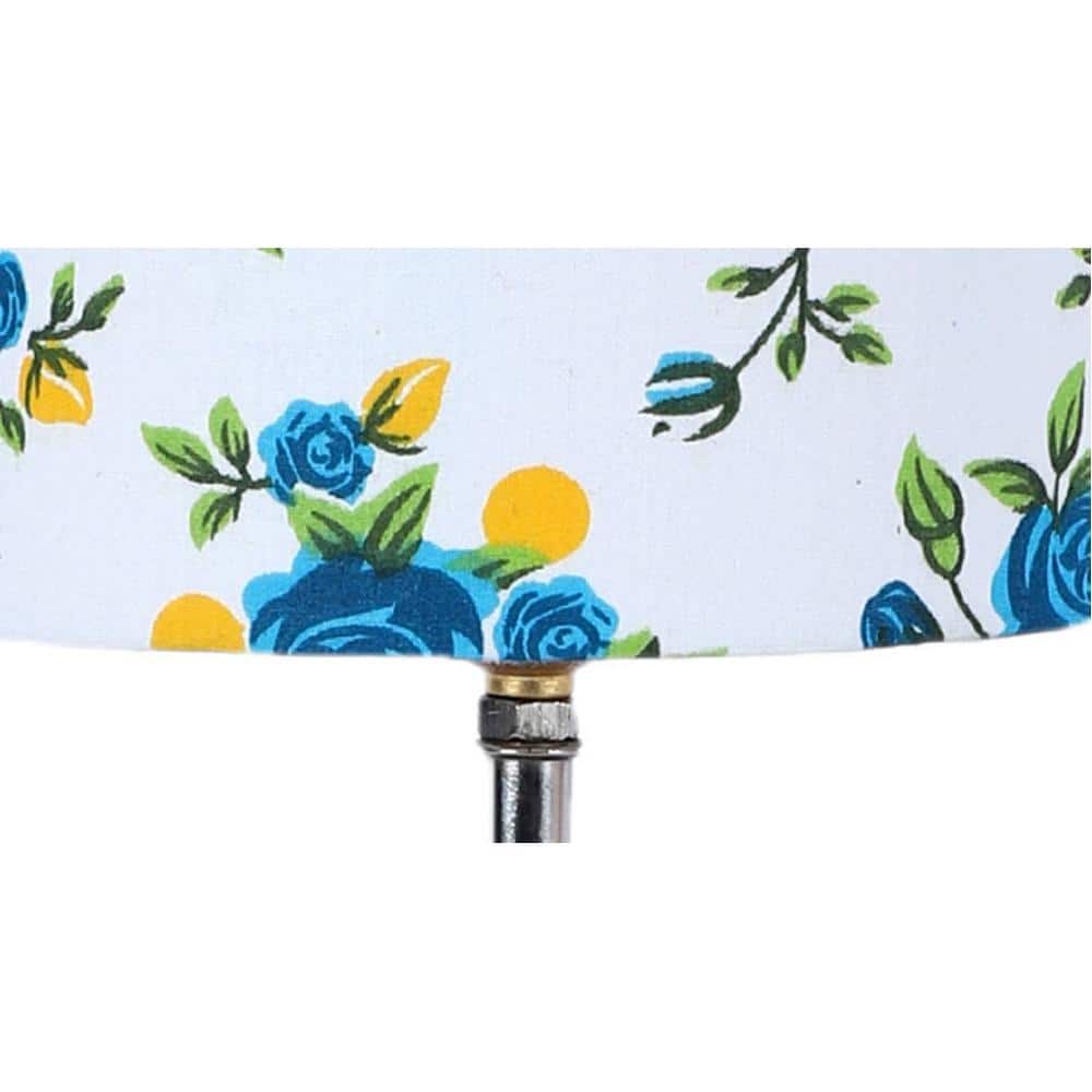 Magnolia Multicolor cotton & solid wood table lamp