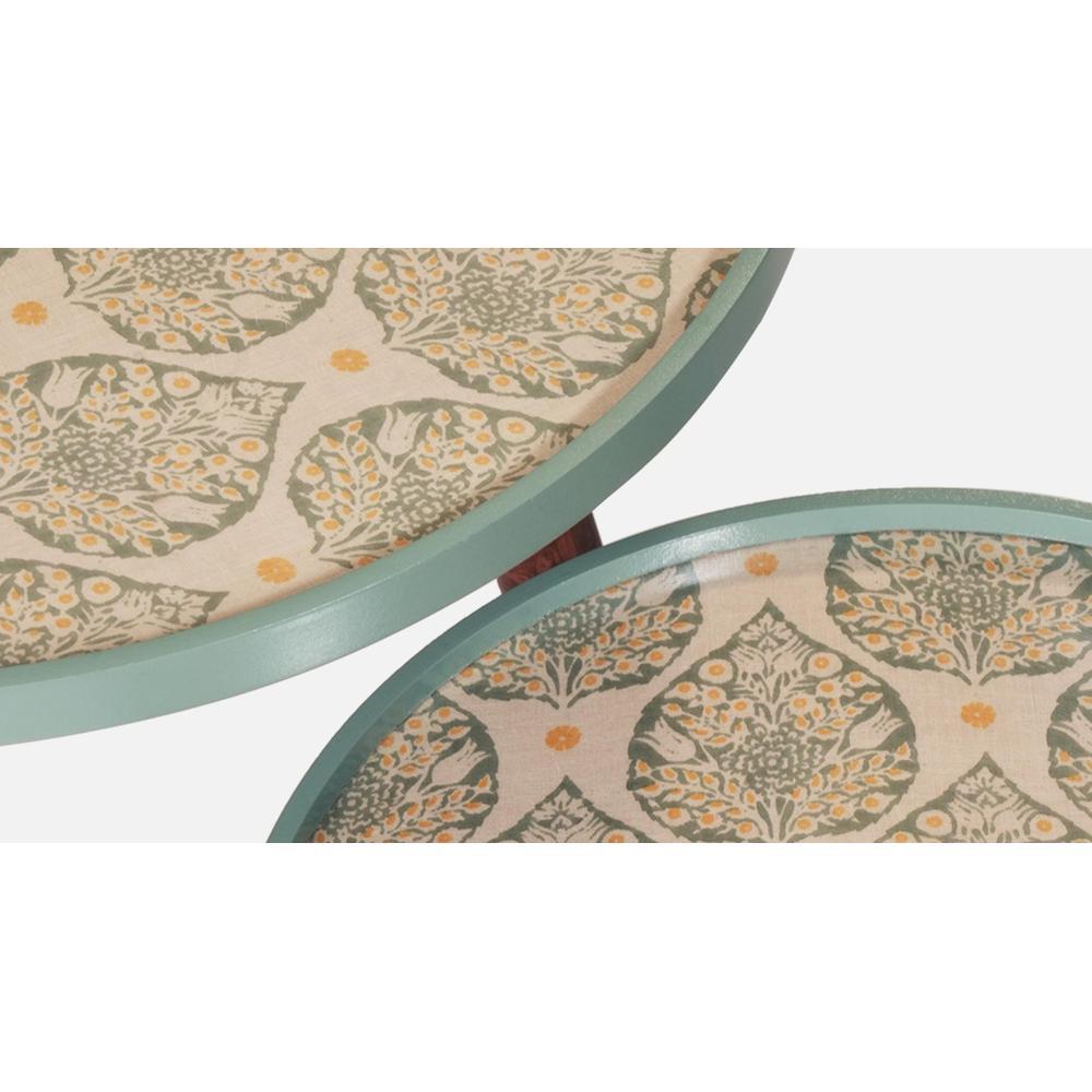 Vriksha Round Nesting Tables with Wooden Legs, Side Tables, Wooden Tables, Living Room Decor by A Tiny Mistake