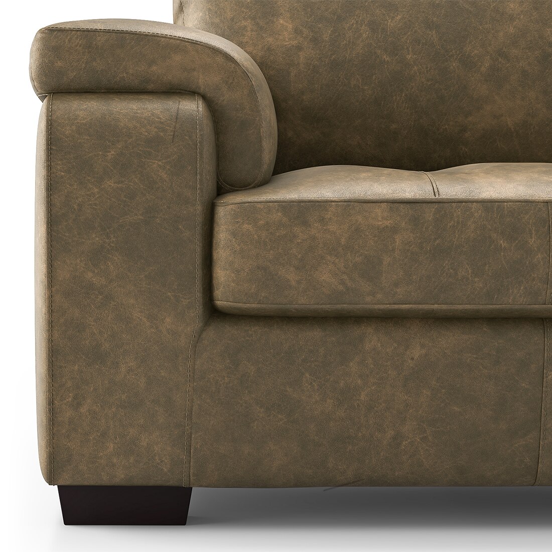 Trissino 2 Seater Luxury Italian Leather Sofa In Antique Moss